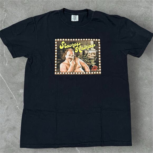 Stavros Halkias The Fat Rascal Tour Tee Black T-Shirt Large Comedy Merch Cumtown - Picture 1 of 6
